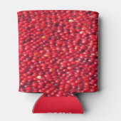 Veenbessen feestelijk rood blikjeskoeler (Achterkant)