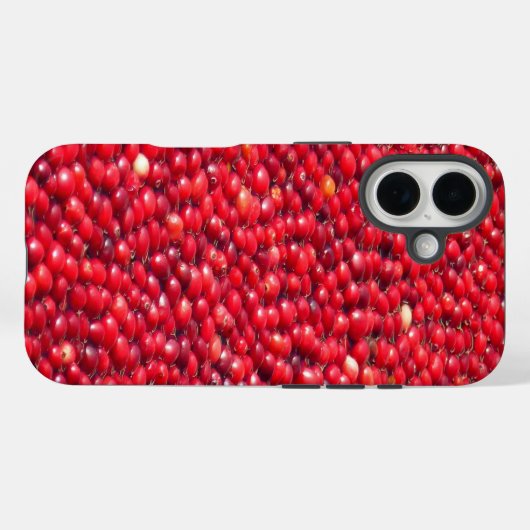 Veenbessen feestelijk rood Case-Mate iPhone case (Achterkant (horizontaal))