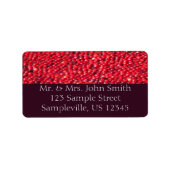 Veenbessen feestelijk rood etiket (Voorkant)