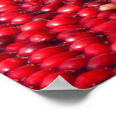 Veenbessen feestelijk rood poster (Hoek)