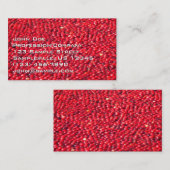 Veenbessen feestelijk rood visitekaartje (Voorkant / Achterkant)