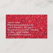 Veenbessen feestelijk rood visitekaartje (Voorkant)