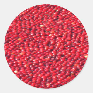 Veenbessen Festief Rood Ronde Sticker