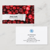 Veenbessen  FoodCloseup Visitekaartje (Voorkant / Achterkant)