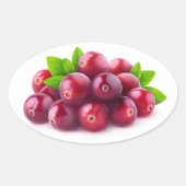 Veenbessen Ovale Sticker (Voorkant)