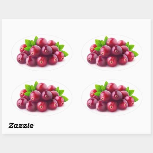 Veenbessen Ovale Sticker (Vel)