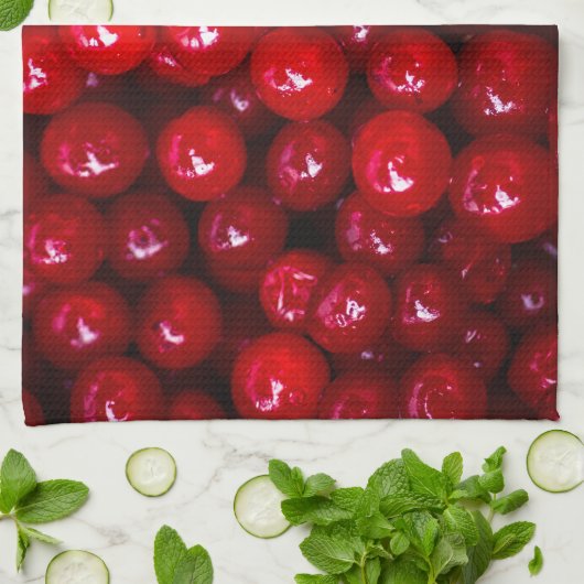 Veenbessen Theedoek (Gevouwen)