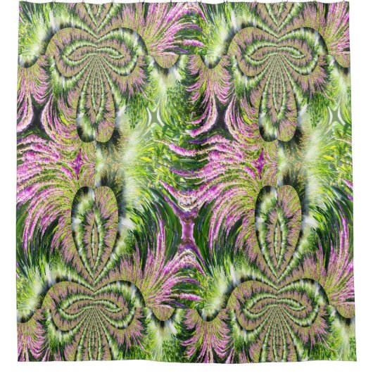 veenlandschap fractaal douchegordijn (Voorkant)