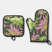 veenlandschap fractaal ovenwant & pannenlap set (Voorkant)