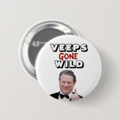 Veeps zonder been: Al Gore Ronde Button 5,7 Cm (Voorkant /achterkant)