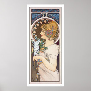 Veer - Alphonse Mucha -  Art Nouveau Poster