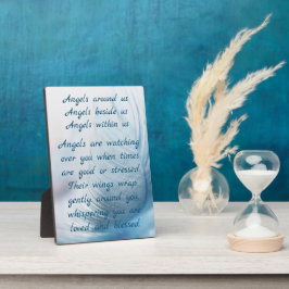 Veer Angels kijkt over je zegen Fotoplaat