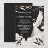 Veer Aziatisch Sky Cloud Crane Leuk repetitie dine Kaart (Voorkant / Achterkant)