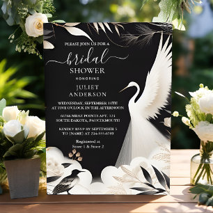 Veer Aziatische Sky Cloud Crane Fun Vrijgezellenfe Kaart