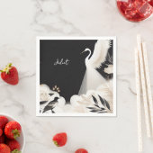 Veer Aziatische Sky Cloud Crane Fun Vrijgezellenfe Servet (Insitu)