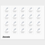 Veer - Baby Shower Bibliotheek Vierkante Sticker (Vel)