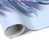 Veer blauw omslagpapier - Aangepaste kleuren Cadeaupapier (Rol Hoek)