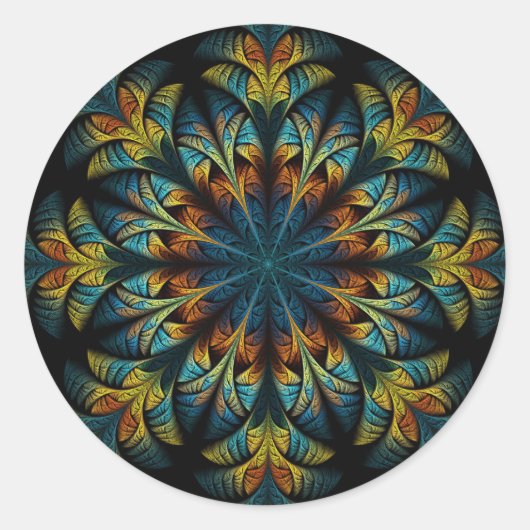 veer bloem stickers (Voorkant)