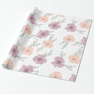 veer-, bloemenbloemen Verlooppapier Cadeaupapier