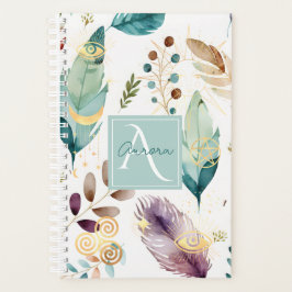 Veer bloemenpatroon monogram planner
