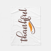 Veer Boho Native Dankbaar Typografie Fleece Deken (Voorkant)