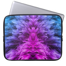 Veer bont paars, blauw, roze