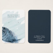 Veer borstelde Waterverf die Vertoning Verzamelen Visitekaartje (Voorkant /achterkant)