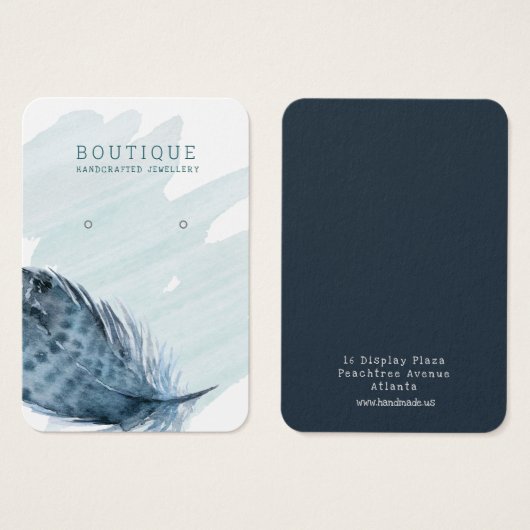 Veer borstelde Waterverf die Vertoning Verzamelen Visitekaartje (Voorkant /achterkant)