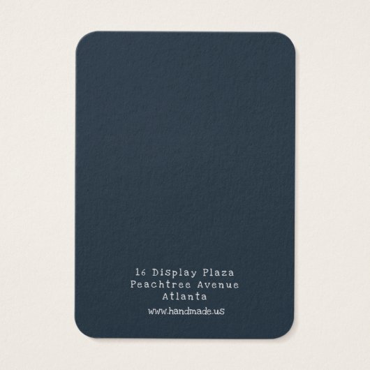 Veer borstelde Waterverf die Vertoning Verzamelen Visitekaartje (Achterkant)