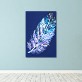 Veer Canvasprint - Jouw Kleuren Canvas Afdruk (Insitu (Houten vloer))