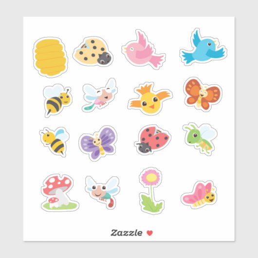 veer-collectie sticker (Vel)