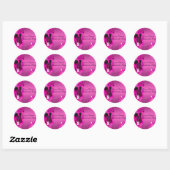 Veer Corset Roze Vrijgezellenfeest Sticker (Vel)
