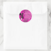 Veer Corset Roze Vrijgezellenfeest Sticker (Tas)