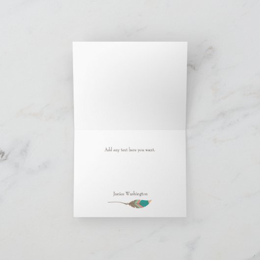 Veer Dank u Kaart Nota (Binnen)