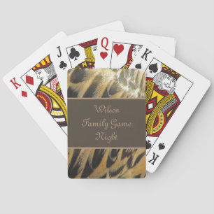 Veer de Familie van het Natuur van het Patroon van Pokerkaarten