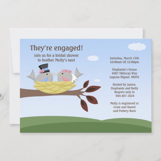 Veer de Noest Bridal Uitnodiging (Voorkant)