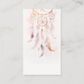 Veer Dreamcatcher Luier Raffle Baby shower Informatiekaartje (Achterkant)