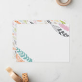 Veer Druk 5x7 Stationery van Origami Prints af Notitiekaartje (Voorkant / Achterkant in situ)