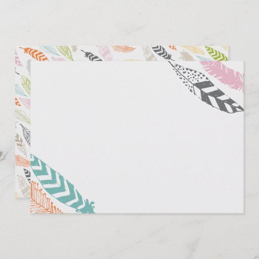 Veer Druk 5x7 Stationery van Origami Prints af Notitiekaartje (Voorkant / Achterkant)