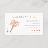 Veer Duster Professional Maid & House Cleaning Visitekaartje (Achterkant)