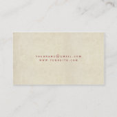 Veer Eenvoudig verstelbaar  Visitekaartje (Achterkant)