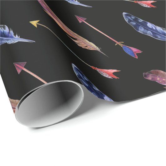 Veer en pijlen cadeaupapier (Rol Hoek)