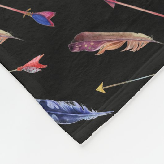 Veer en pijlen fleece deken (Hoek)