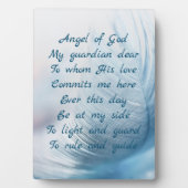 Veer engel van God Christelijke gebeden Fotoplaat (voorkant)