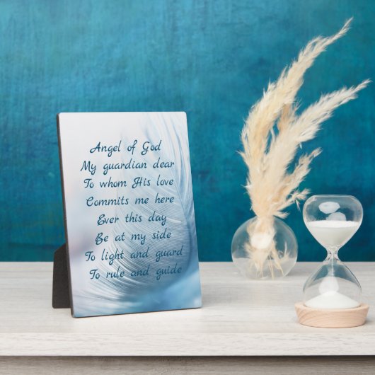 Veer engel van God Christelijke gebeden Fotoplaat (Zijkant)