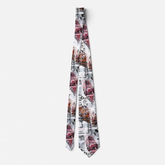 Veer, etnisch, boho. stropdas (Achterkant)