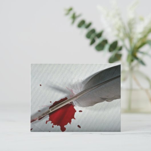 Veer, inkt briefkaart (Staand voorkant)