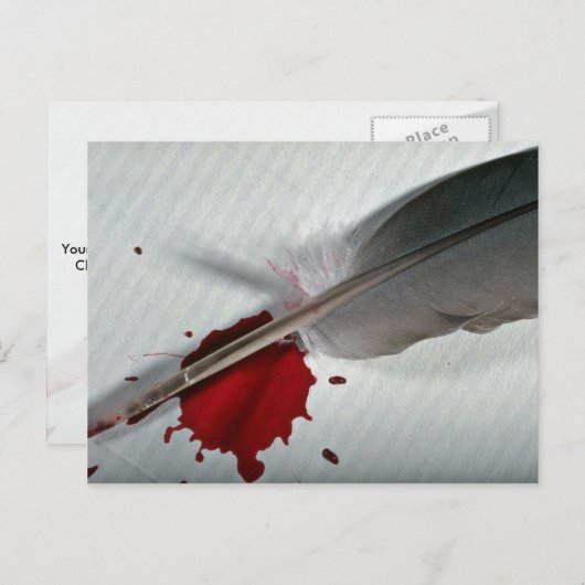 Veer, inkt briefkaart (Voorkant / Achterkant)