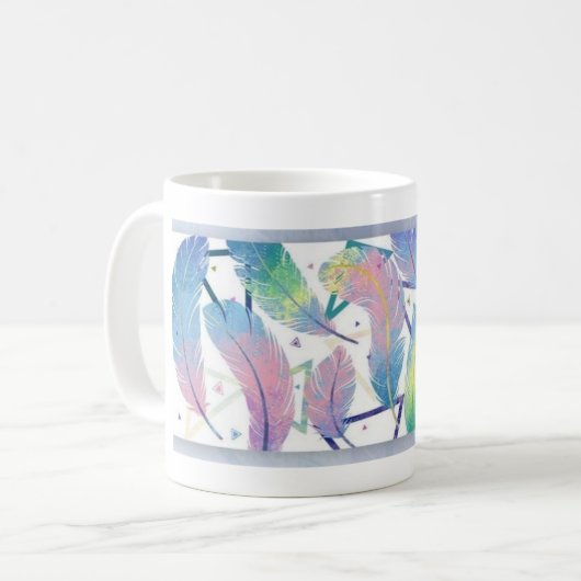 Veer je dag met een mooie start" koffiemok (Voorkant links)