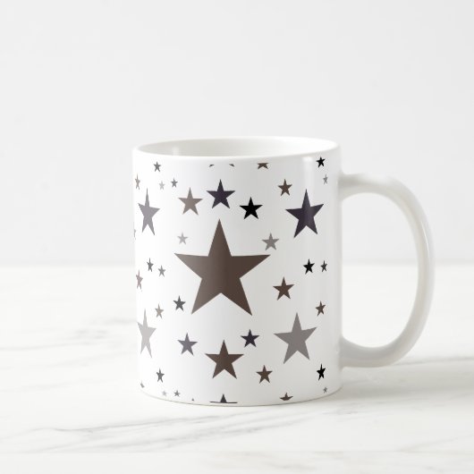 Veer kleuren sterren koffiemok (Rechts)